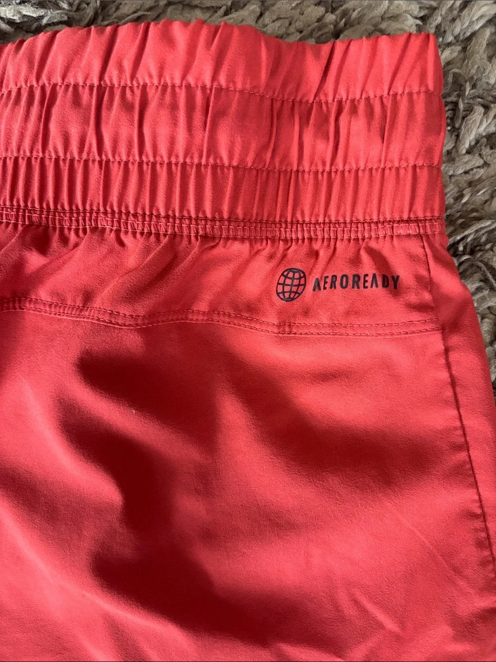 adidas Women’s Terracotta Red Performance Aeroready Running Shorts